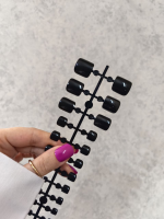 ناخن مصنوعی پا رنگ مشکی ست 24 تایی - Image 4