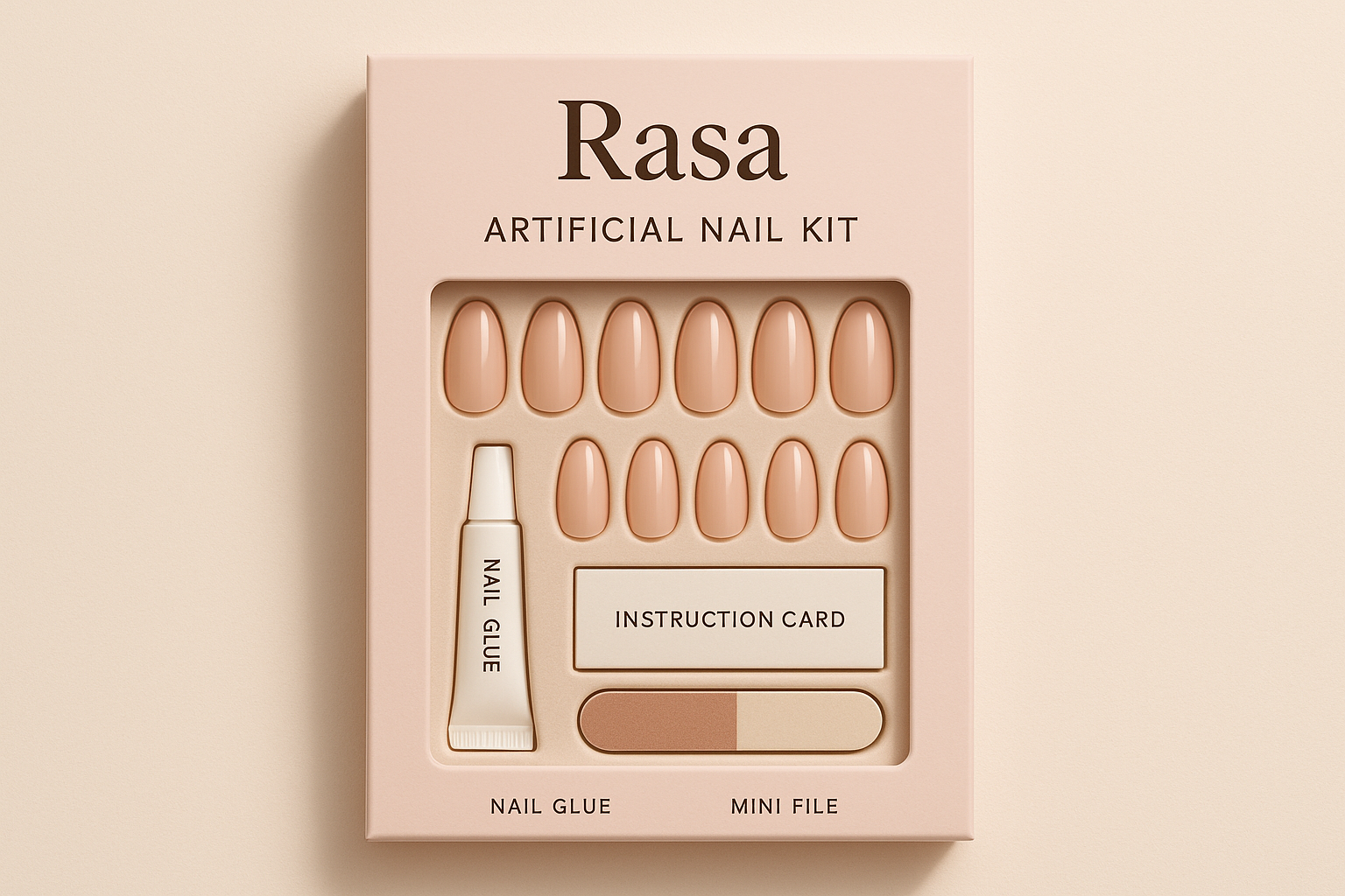 پک بسته بندی ناخن مصنوعی راسا