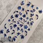 لنز و استیکر [اسلایدر] برجسته ناخن راسا طرح گل و پروانه کد RSL06