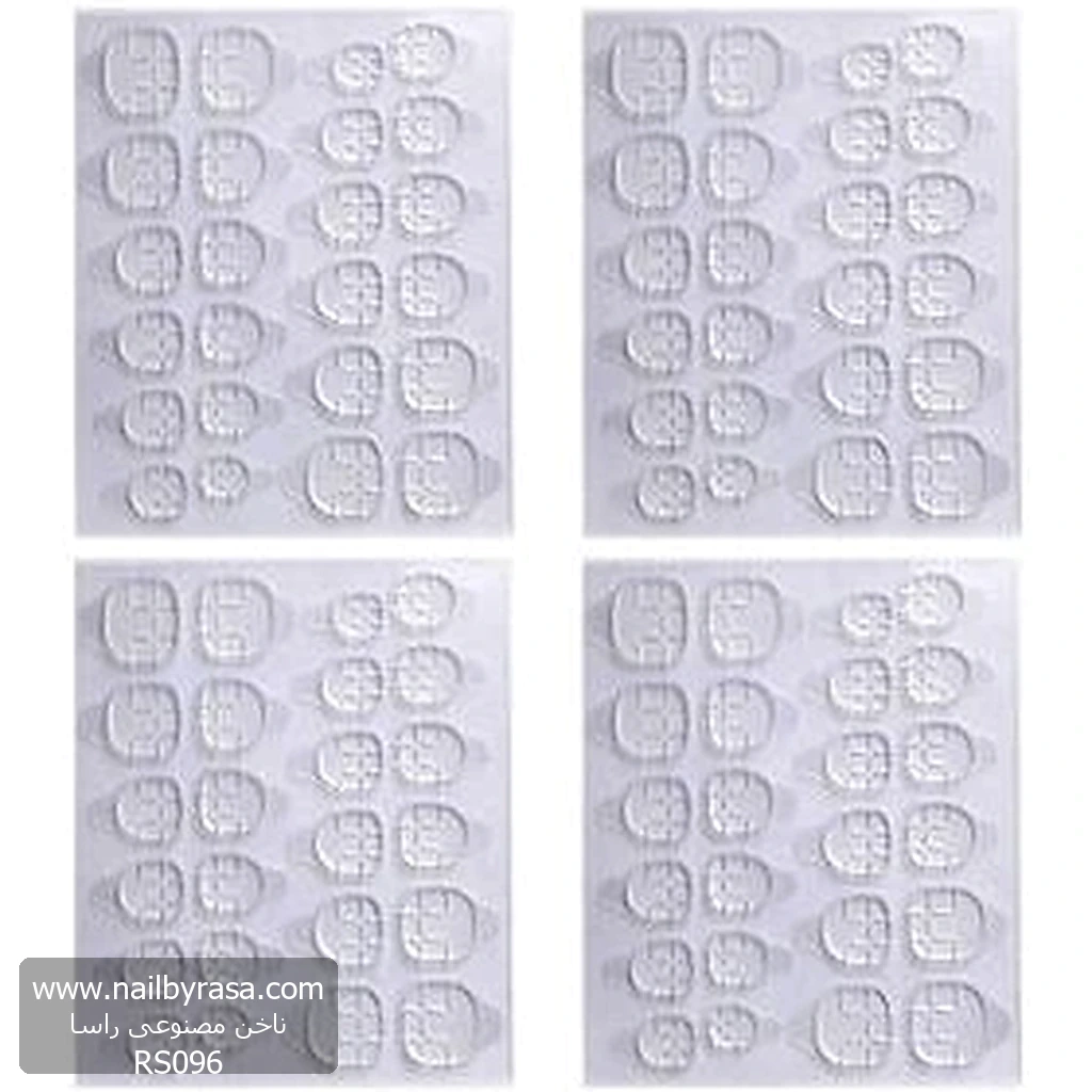 RS096 چسب ناخن مصنوعی مدل 014 بسته 96 عددی