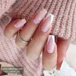 ناخن مصنوعی راسا مدل فرنج هشتی و ستاره