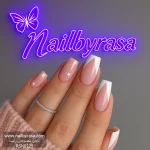 ناخن مصنوعی راسا مدل فرنج هشتی و ستاره