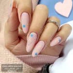 ناخن مصنوعی راسا مدل قلب و نقطه رنگی