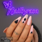 ناخن مصنوعی راسا مدل نود طرح مثلث مینیمال