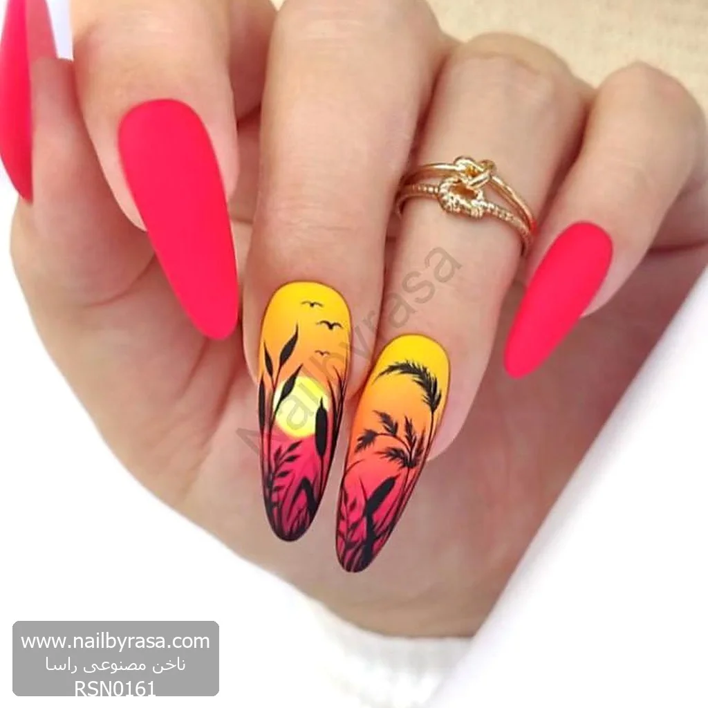 RSN0161-1 ناخن مصنوعی راسا مدل غروب