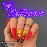 ناخن مصنوعی راسا مدل غروب