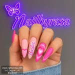 ناخن مصنوعی راسا مدل صورتی باربی