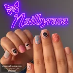 ناخن مصنوعی راسا مدل مینیمال خط و چشم