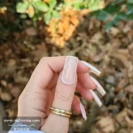 ناخن مصنوعی رنگ ناخن راسا طرح فرنچ کد RSF08