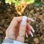 ناخن مصنوعی رنگ ناخن راسا طرح فرنچ کد RSF10