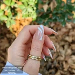 ناخن مصنوعی رنگ ناخن راسا طرح فرنچ کد RSF15