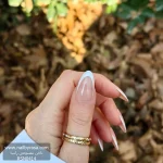 ناخن مصنوعی رنگ ناخن راسا طرح فرنچ کد RSF16