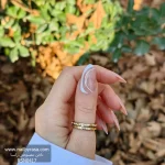 ناخن مصنوعی رنگ ناخن راسا طرح فرنچ کد RSF19