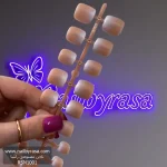 ناخن مصنوعی پا آمبره بیس کرم ست 30 تایی