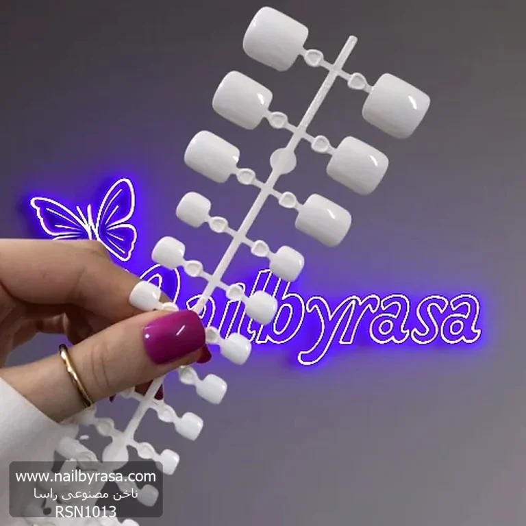 ناخن مصنوعی پا رنگ سفید