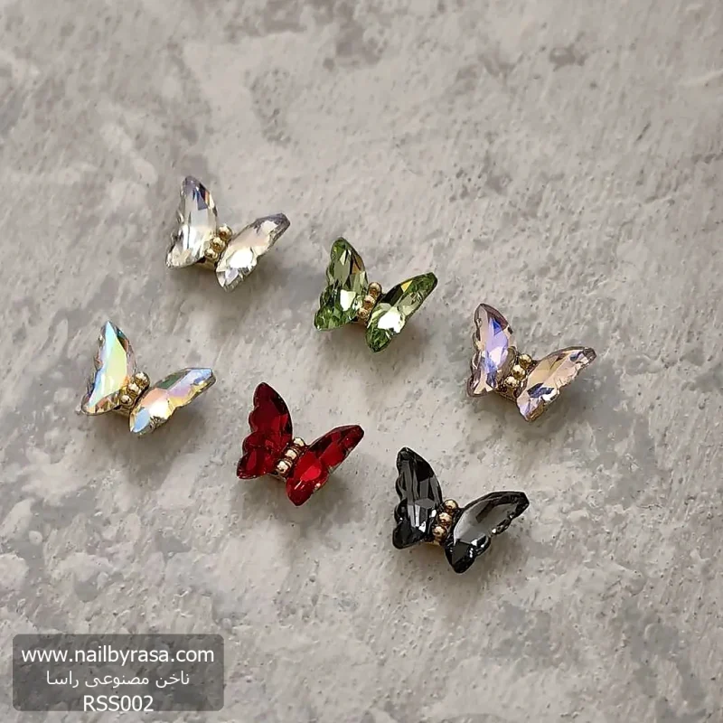 استیکر برجسته ناخن راسا طرح پروانه