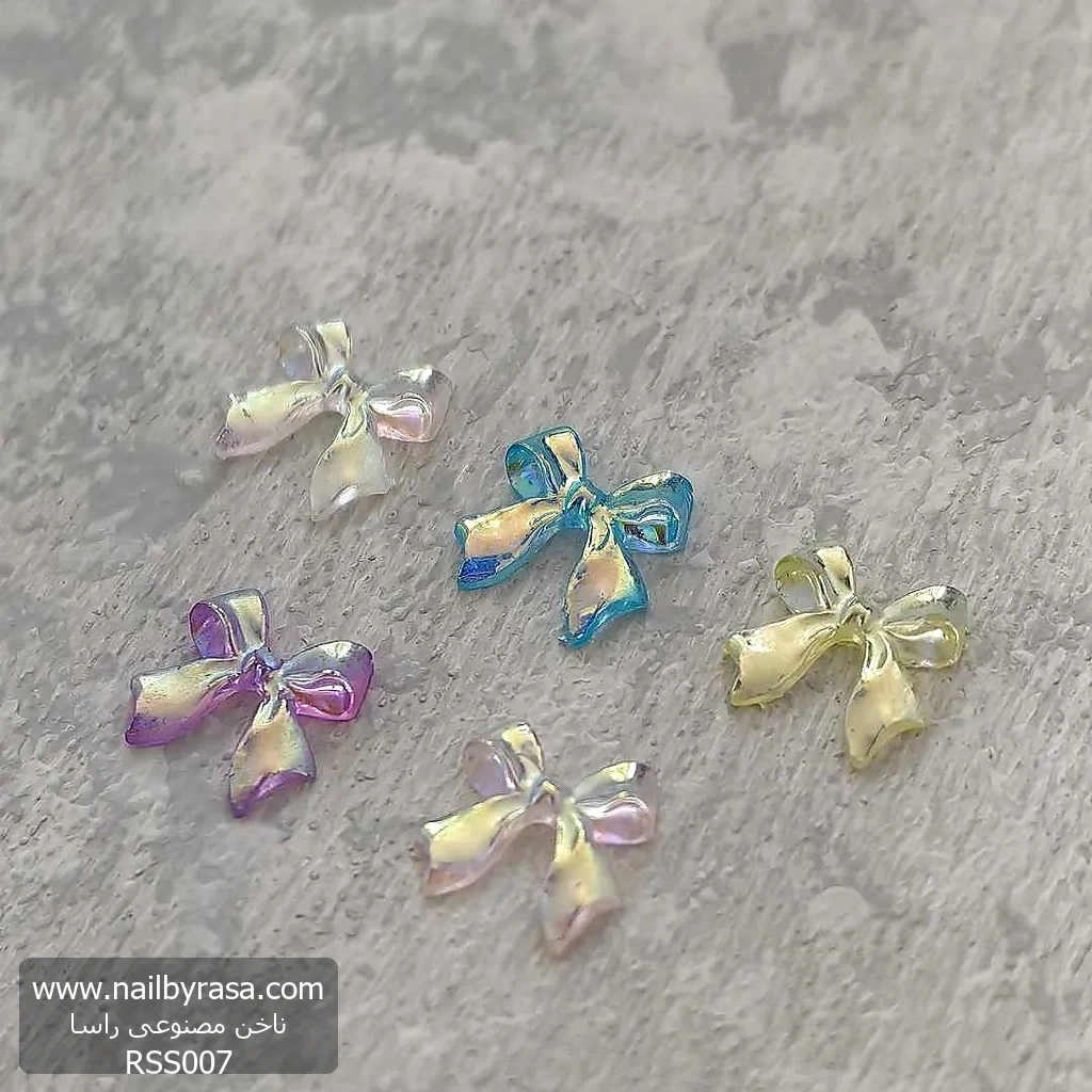 RSS007 استیکر برجسته ناخن راسا طرح پاپیون