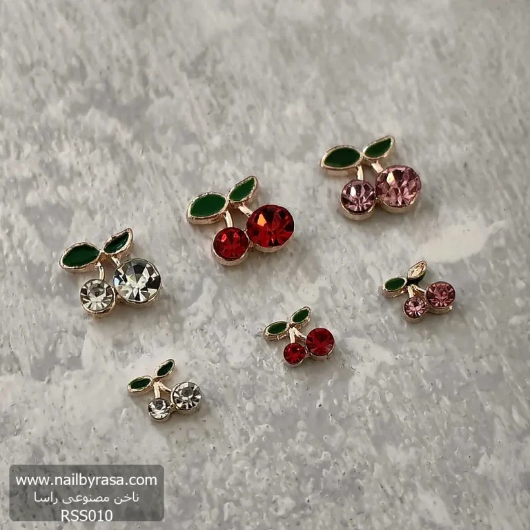 استیکر برجسته ناخن راسا طرح آلبالو