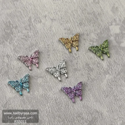استیکر برجسته ناخن راسا طرح پروانه