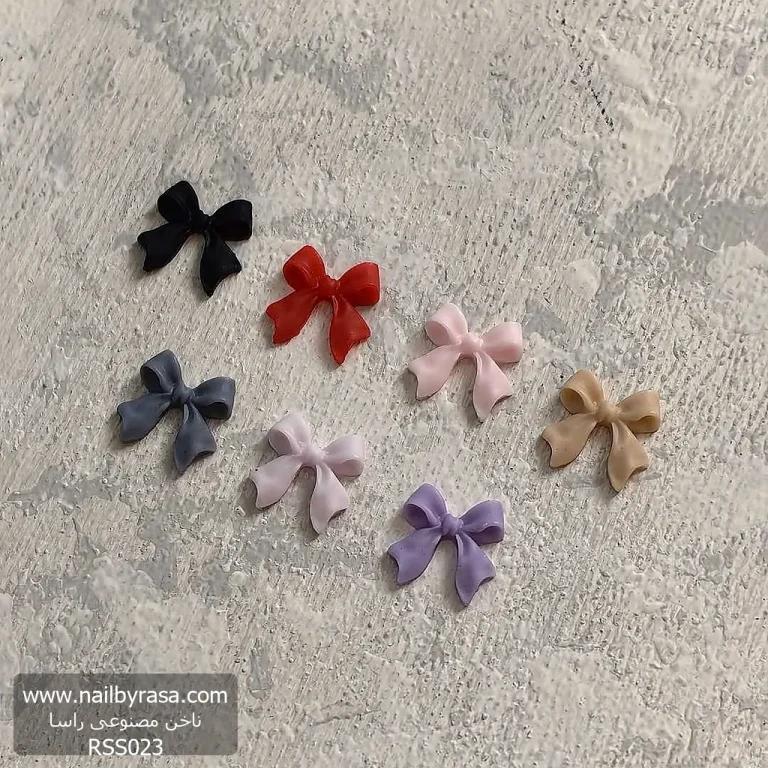 استیکر برجسته ناخن راسا طرح پاپیون رنگی مات