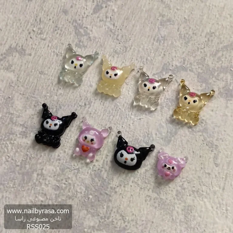 استیکر برجسته ناخن راسا طرح کرومی رنگی