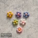استیکر برجسته ناخن راسا طرح گل رنگی سیلیکونی مات