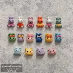 استیکر برجسته ناخن راسا طرح خرگوش رنگی سیلیکونی مات