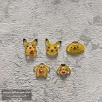 استیکر برجسته ناخن راسا طرح خرگوش پوکمون رزینی زرد