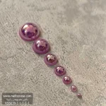 استیکر برجسته ناخن راسا طرح دایره کریستالی قرمز