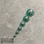 استیکر برجسته ناخن راسا طرح دایره کریستالی قرمز