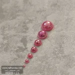 استیکر برجسته ناخن راسا طرح دایره کریستالی قرمز