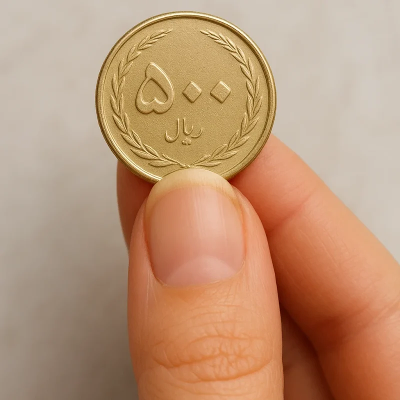 اندازهگیری عرض ناخن با سکه برای انتخاب سایز