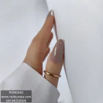 ناخن مصنوعی راسا فرم بادامی رنگ قهوه‌ای موکا براق مدل RSN0450