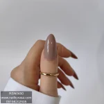 ناخن مصنوعی راسا فرم بادامی رنگ قهوه‌ای موکا براق مدل RSN0450