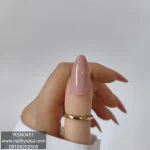 ناخن مصنوعی راسا فرم بادامی رنگ رز پودری براق مدل RSN0451