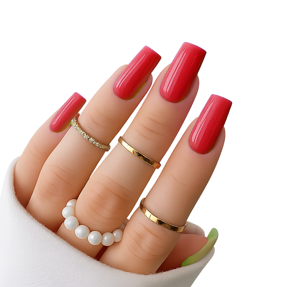 ناخن مصنوعی قرمز راسا