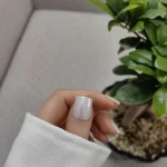 ناخن مصنوعی راسا فرم مربع رنگ صورتی کثیف کروم