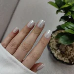 ناخن مصنوعی راسا فرم مربع رنگ صورتی کثیف کروم