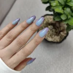 ناخن مصنوعی راسا فرم بادامی رنگ آبی بنفش حرارتی